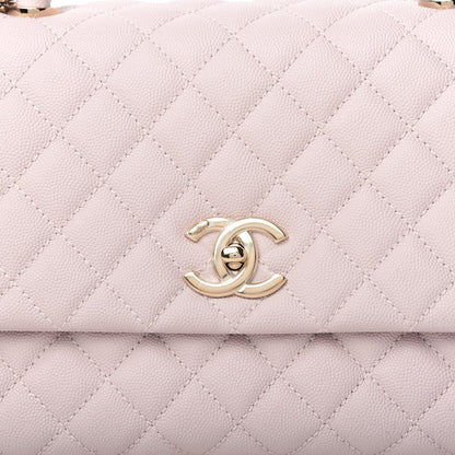 Chanel Caviar Quilted Small Coco Handle Flap Lilas Lilac 10 of 11
