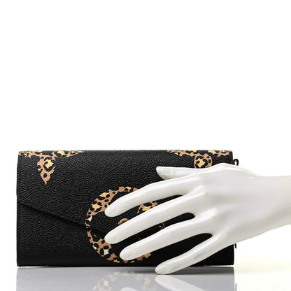 Louis Vuitton Monogram Giant Jungle Sarah Wallet Black 2 of 7