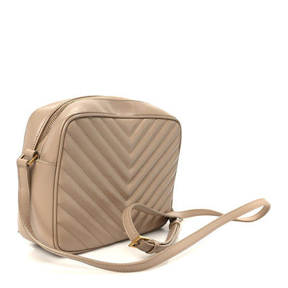 Saint Laurent Calfskin Matelasse Monogram Lou Camera Bag Nude Powder 3 of 11