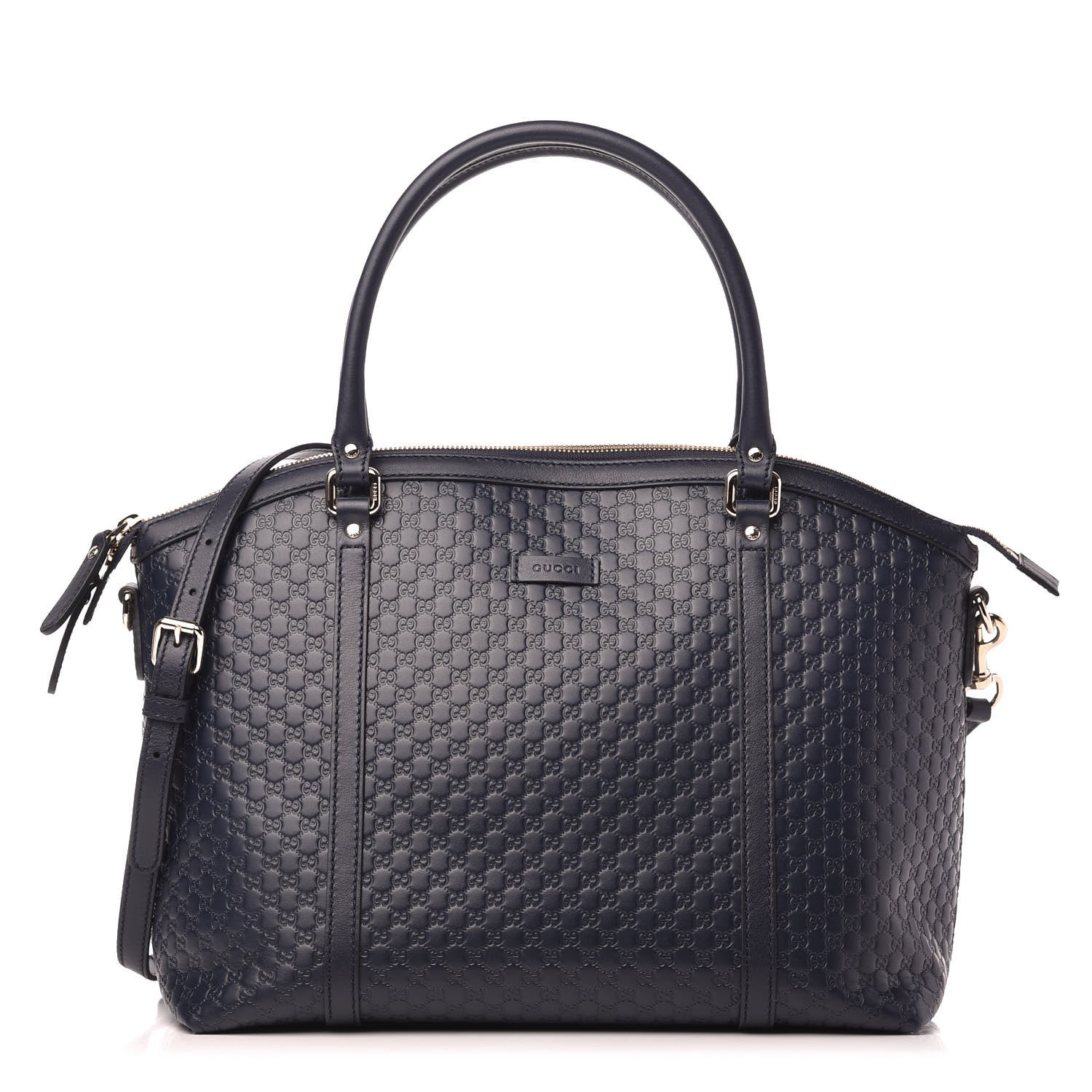 Gucci Soft Microguccissima Dome Satchel Navy 1 of 10