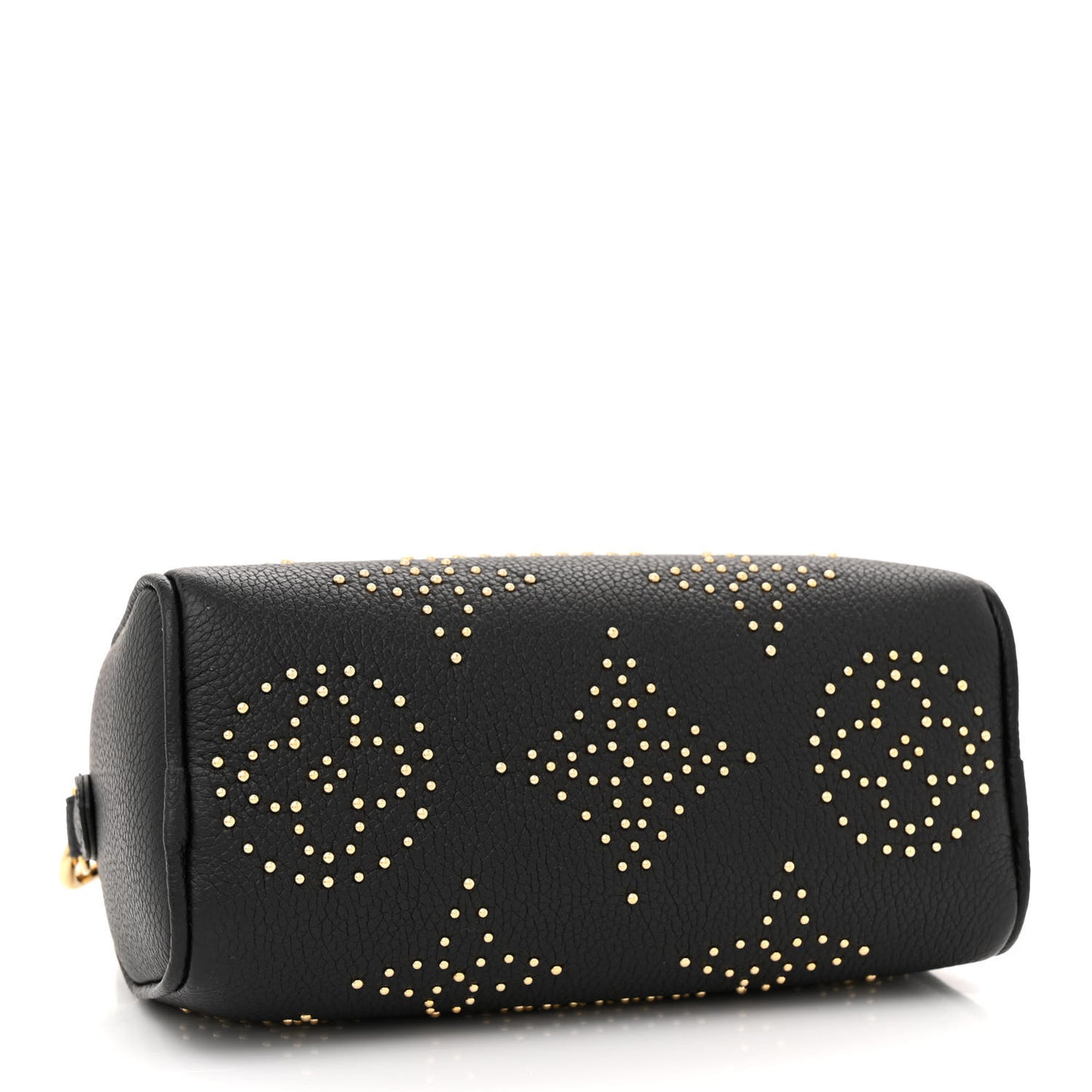 Grained Calfskin Studded Monogram Giant Nano Speedy Black