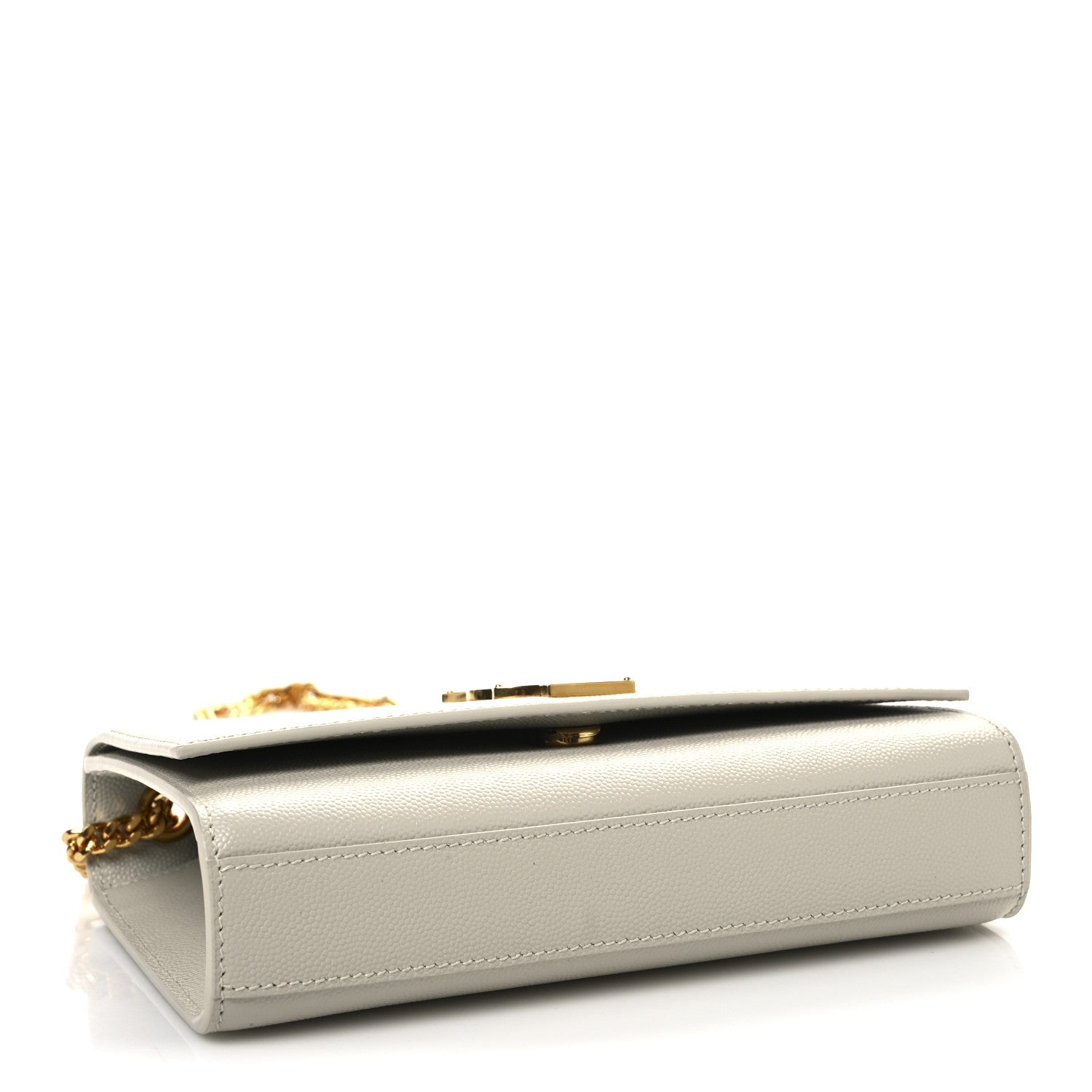 Saint Laurent Grain De Poudre Small Classic Monogram Kate Satchel Crema Soft 4 of 9