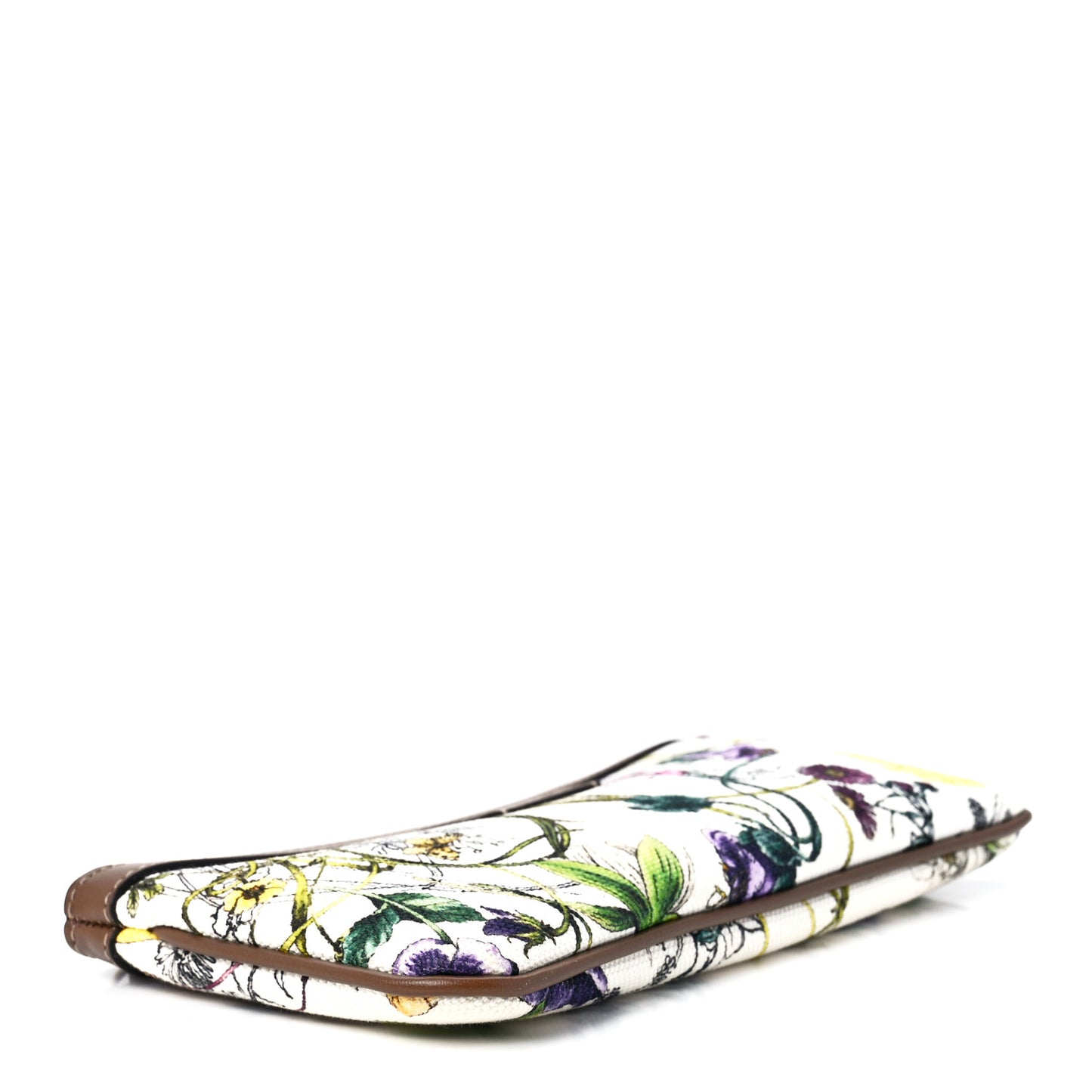 Canvas Flora Infinity Wristlet White