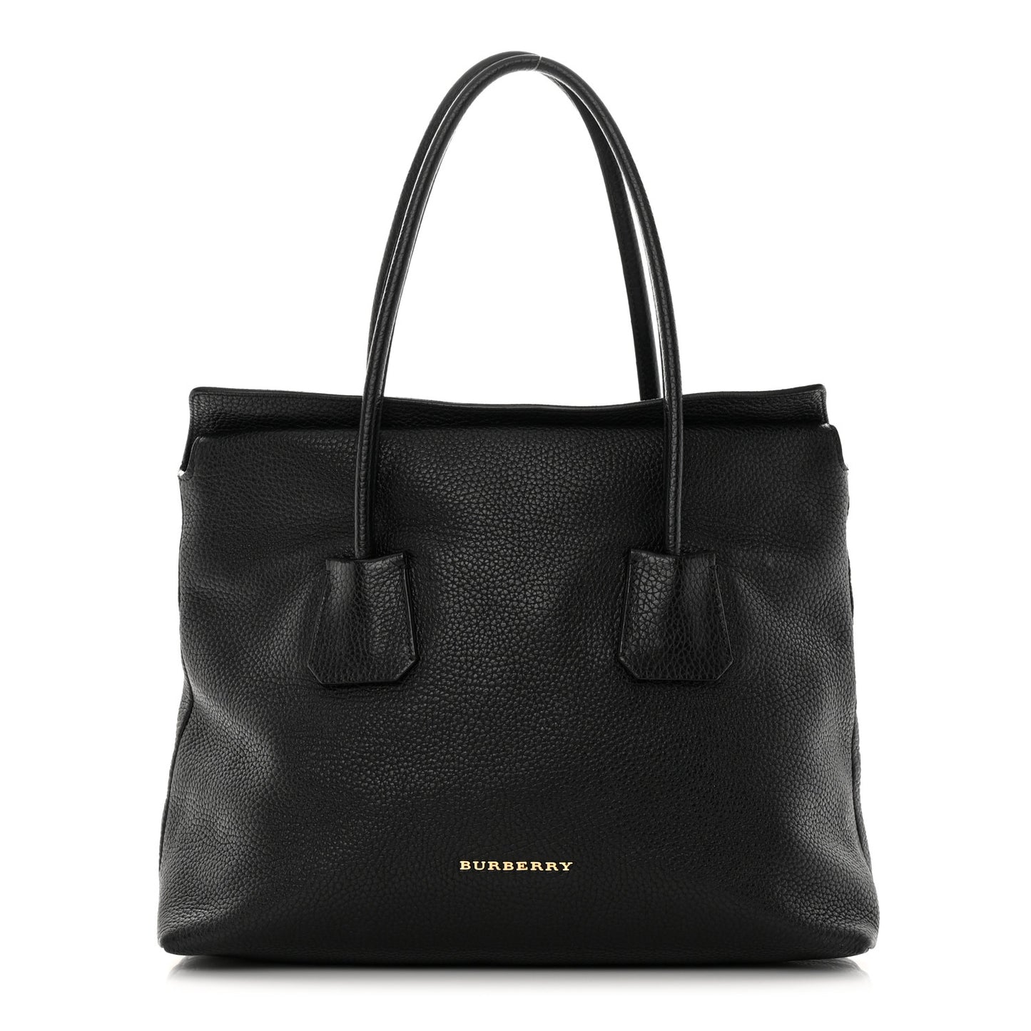 London Grainy Calfskin Medium Baynard Tote Black