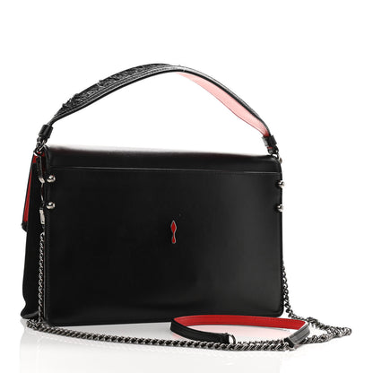 Christian Louboutin Calfskin Boudoir Shoulder Bag Black 3 of 12
