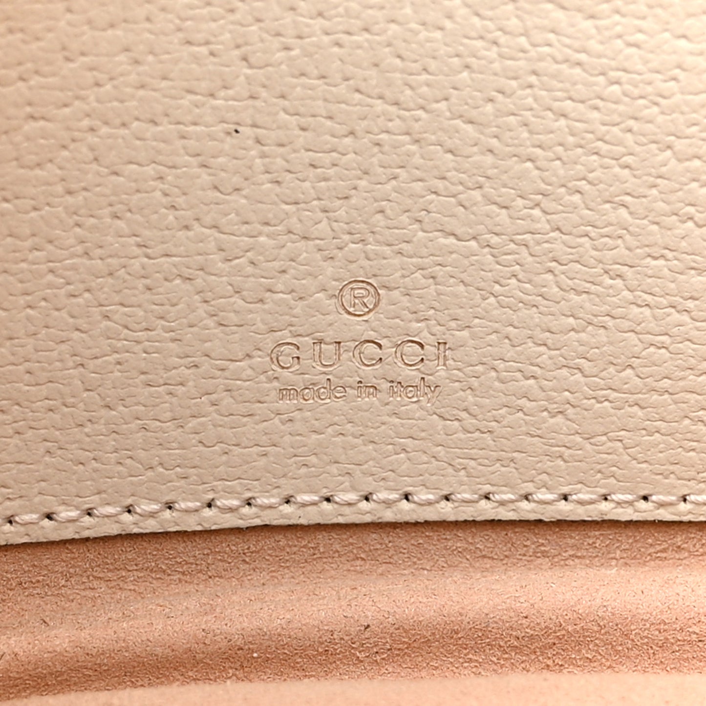 GG Supreme Monogram Textured Dollar Calfskin Web Mini Ophidia Half Moon Hobo Beige Ebony Mystic White