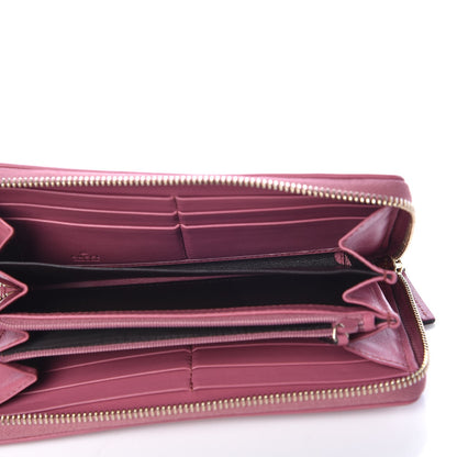 Gucci Monogram Margaux Calfskin Sukey Zip Around Wallet Beige Ebony Vintage Rose 5 of 8