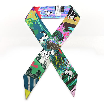 Hermes Silk En Liberte Twilly Vert Cyclamen Multicolor 1 of 3