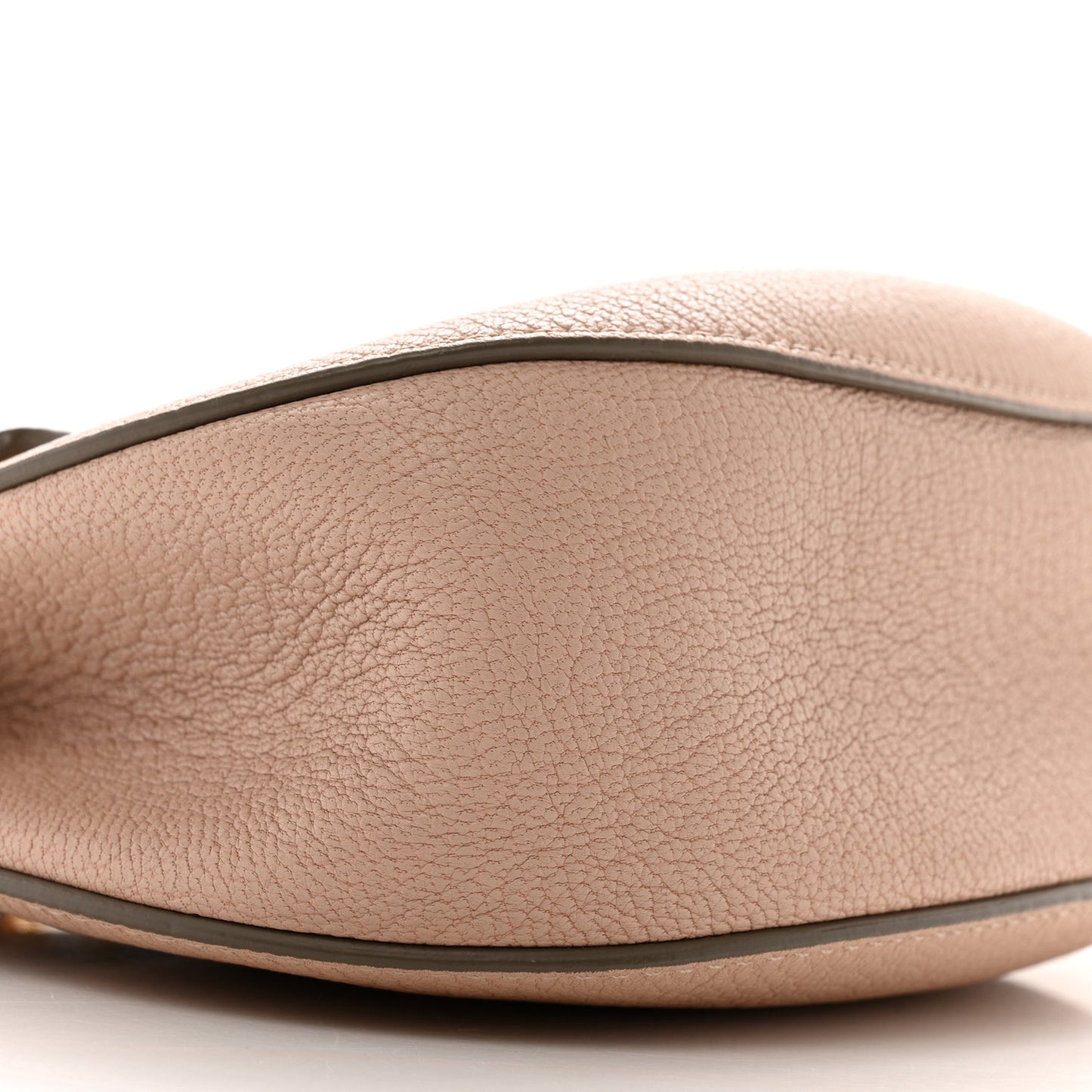 Grained Lambskin Mini Drew Shoulder Bag Cement Pink