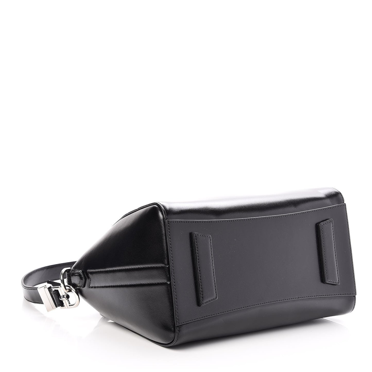 Shiny Lord Calfskin Small Antigona Black