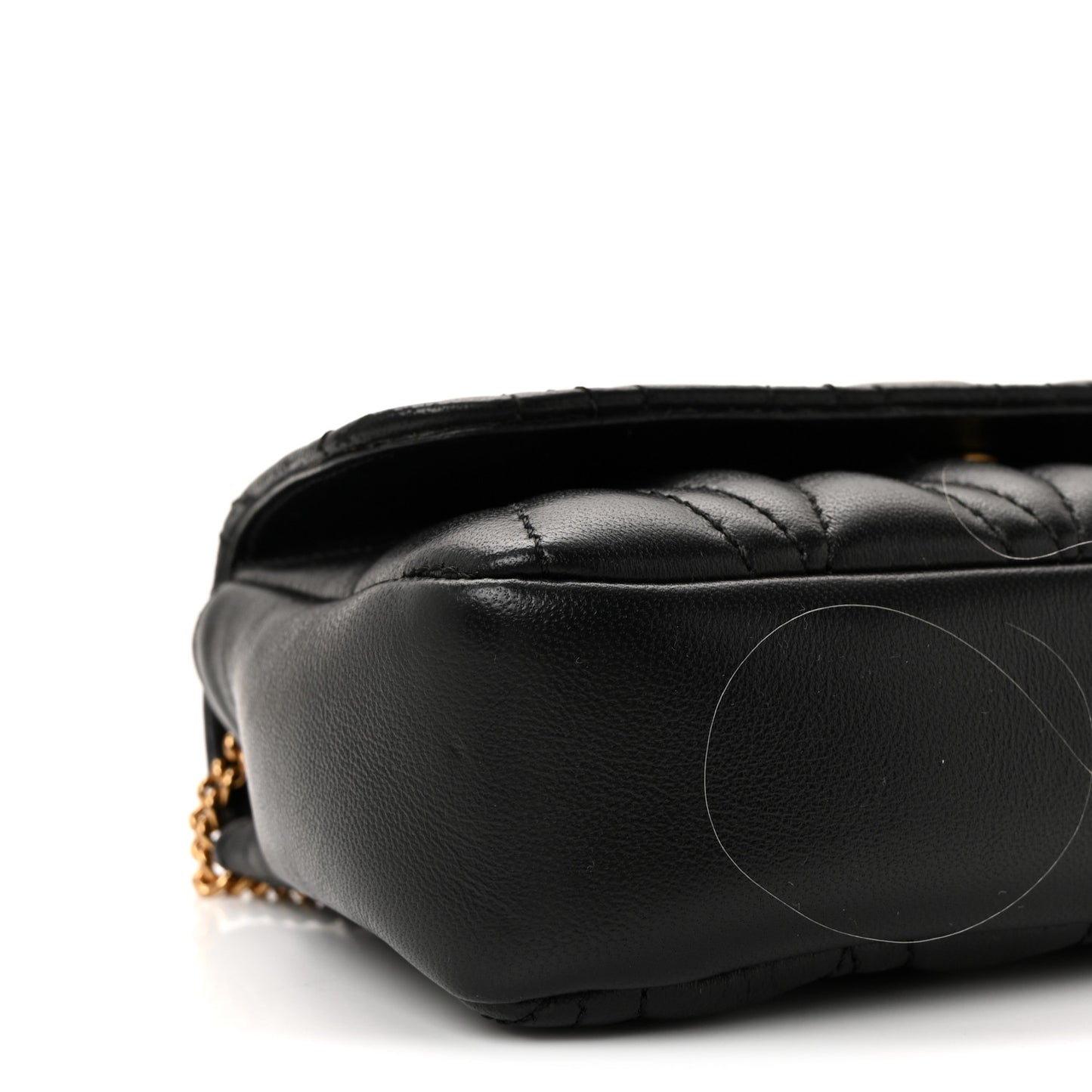 Nappa Quilted Virtus Evening Bag Black