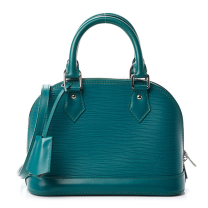 Louis Vuitton Epi Alma BB Cyan 1 of 10