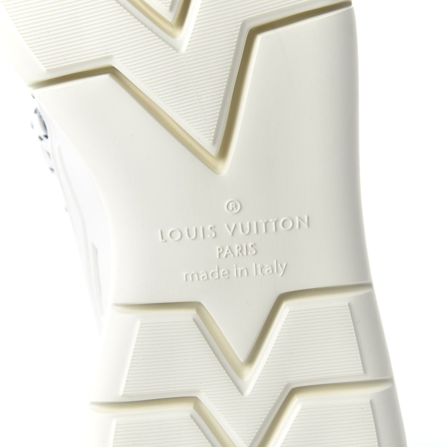 Louis Vuitton Denim Rubber Monogram Fastlane Low Sneakers 8 Marine 6 of 7