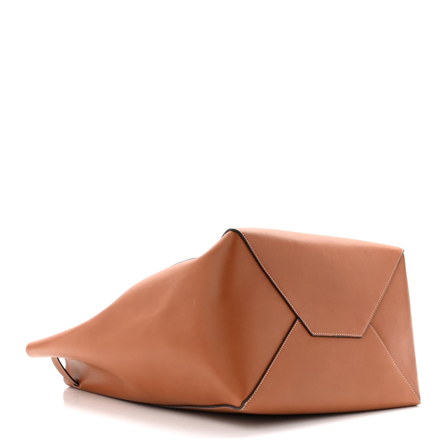 Smooth Calfskin Medium Belt Cabas Phantom Brown