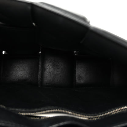 Bottega Veneta Lambskin Maxi Intreccio Padded Chain Cassette Crossbody Bag Black 5 of 9