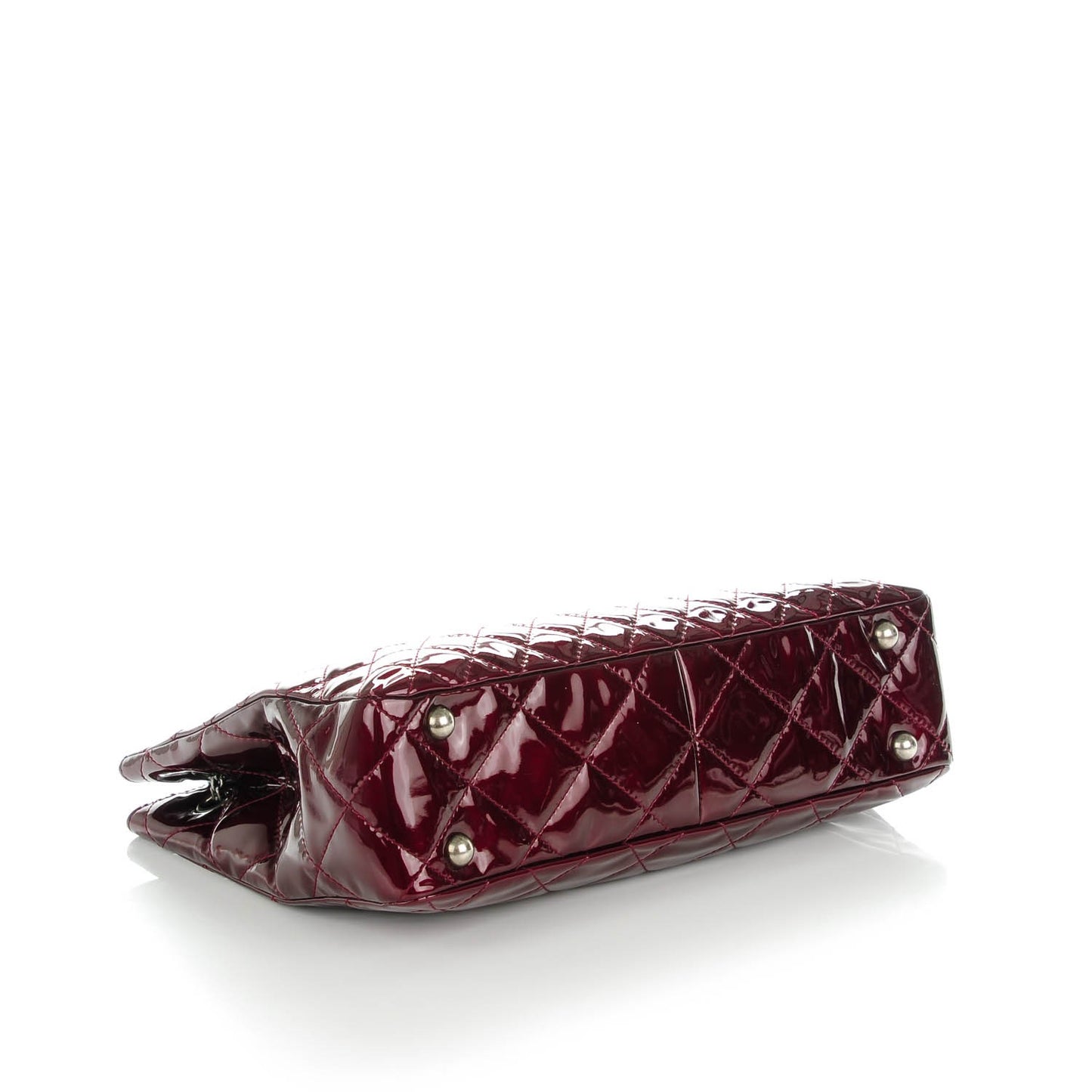 Patent Calfskin Quilted Reissue 2.55 Tote Burgundy