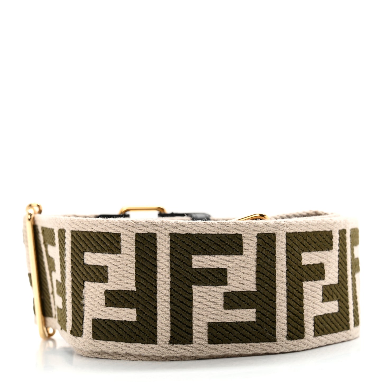 Ribbon Vitello Century FF 1974 Adjustable Strap You Nuvola Verde Black