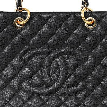 Chanel Caviar Quilted Grand Shopping Tote GST Black 8 of 15