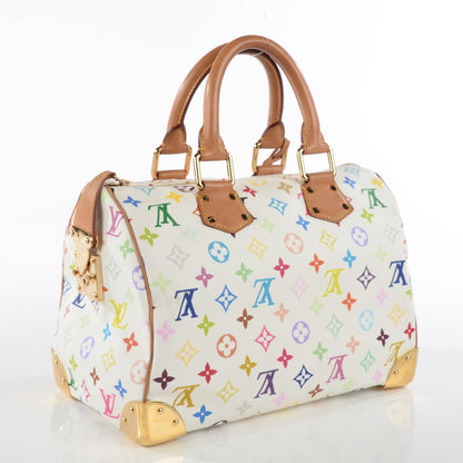Louis Vuitton Monogram Multicolor Speedy 30 White 5 of 11