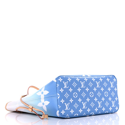 Louis Vuitton Monogram Giant By The Pool Neverfull MM Blue 5 of 10
