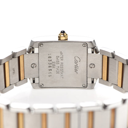 Cartier Stainless Steel 18K Yellow Gold 20mm Tank Francaise Quartz Watch 4 of 5