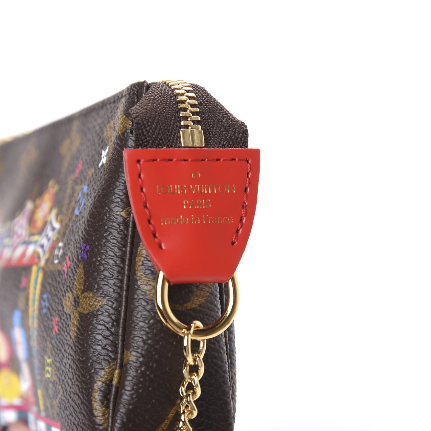 Monogram 2020 Christmas Animation Bumper Cars Mini Pochette Accessories Coquelicot