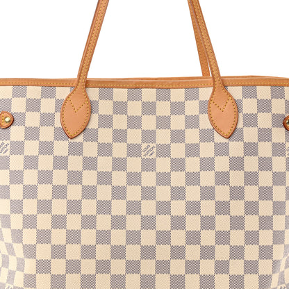 Louis Vuitton LOUIS VUITTON Damier Azur Neverfull MM 8 of 10
