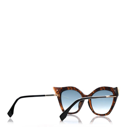 Fendi Acetate Metal FF Cat Eye Iridia Sunglasses FF 0357/S Havana 4 of 6