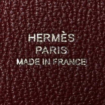 Hermes Chevre Mysore Calvi Duo Card Case Rouge H 8 of 10