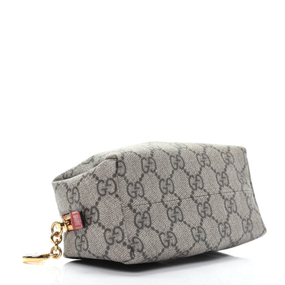 Gucci Soft GG Supreme Monogram Calfskin Small Ophidia Cosmetic Case Beige Ebony Hibiscus Red 4 of 14