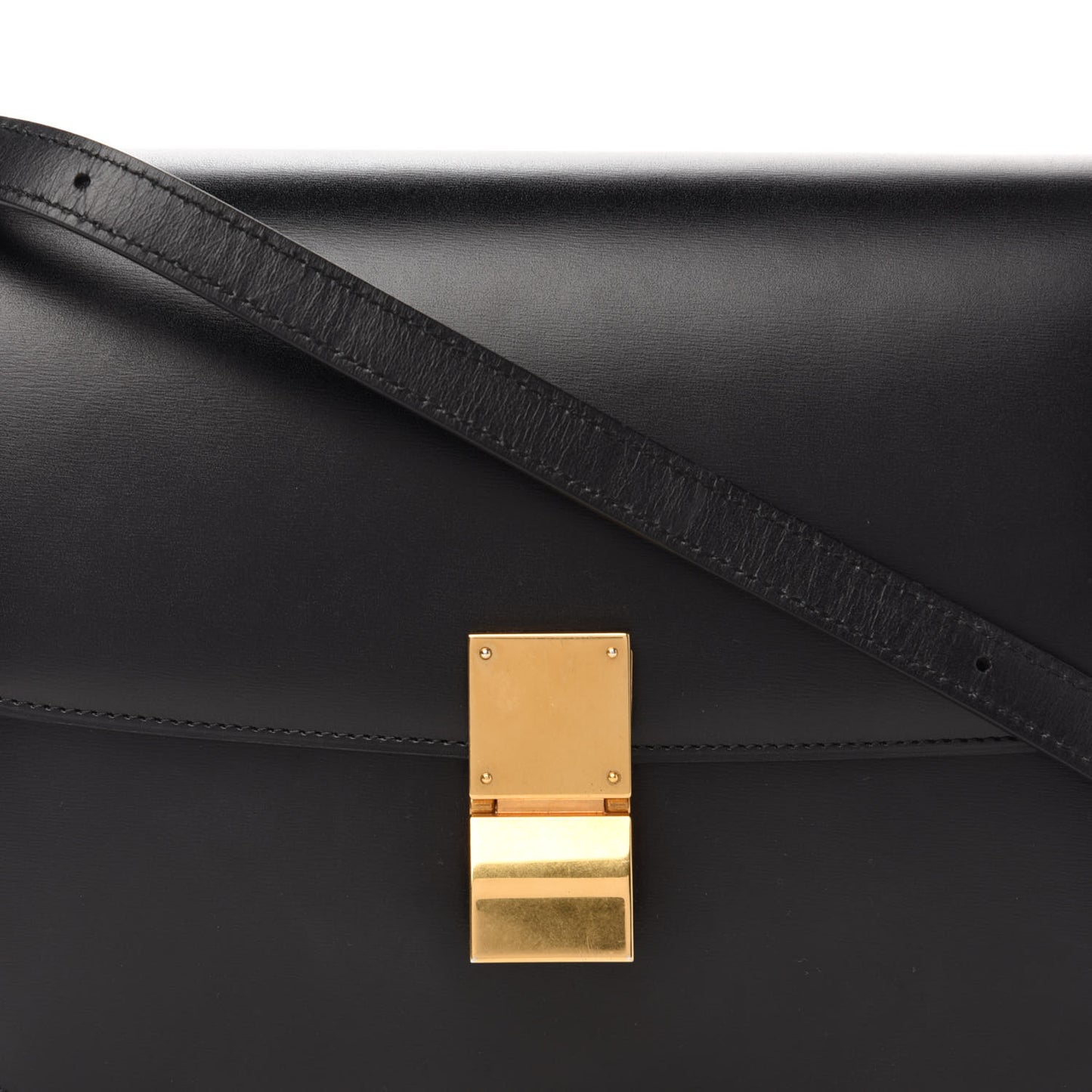 Box Calfskin Medium Classic Box Flap Black