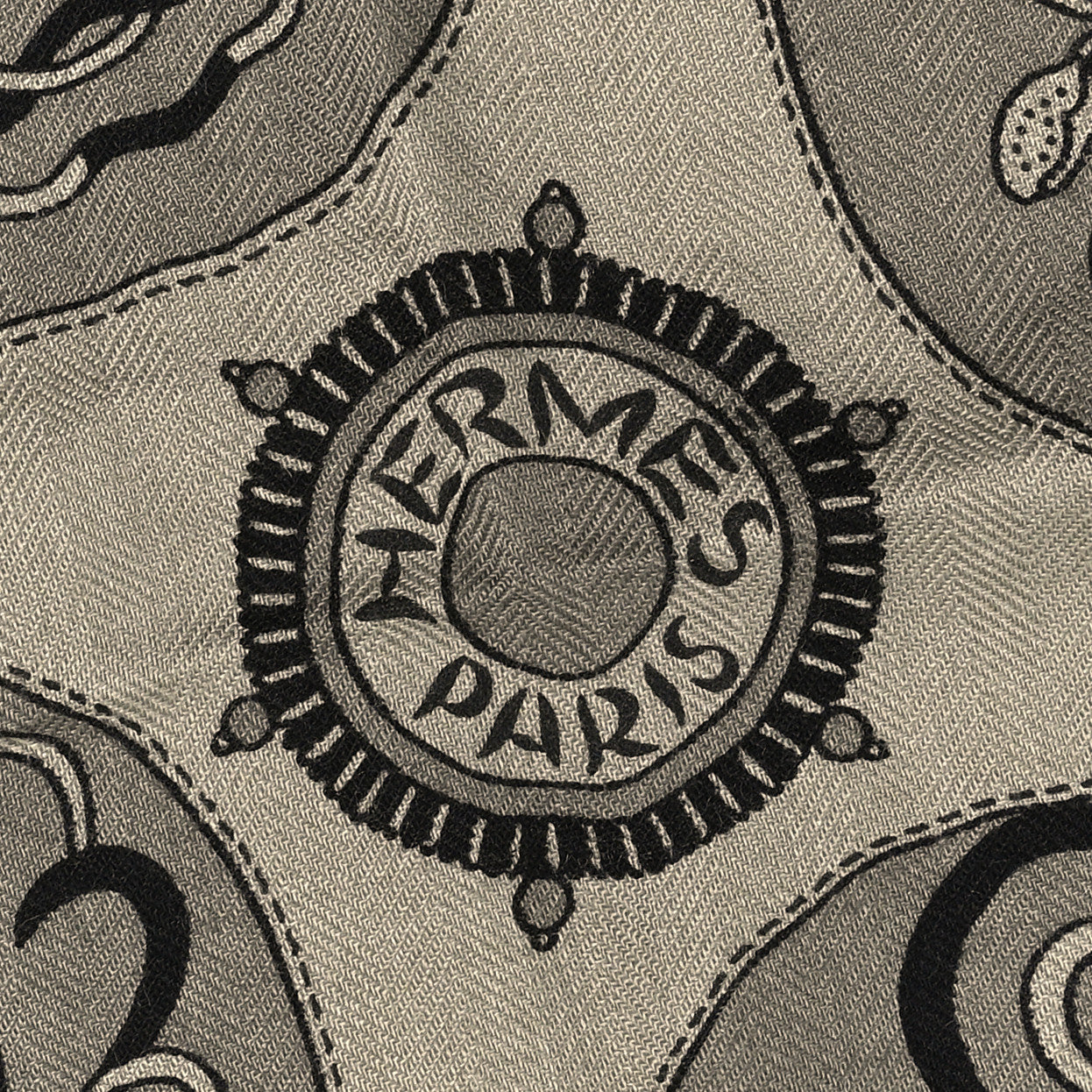 Hermes Cashmere Silk Festival Des Amazones Shawl 140 2 of 5