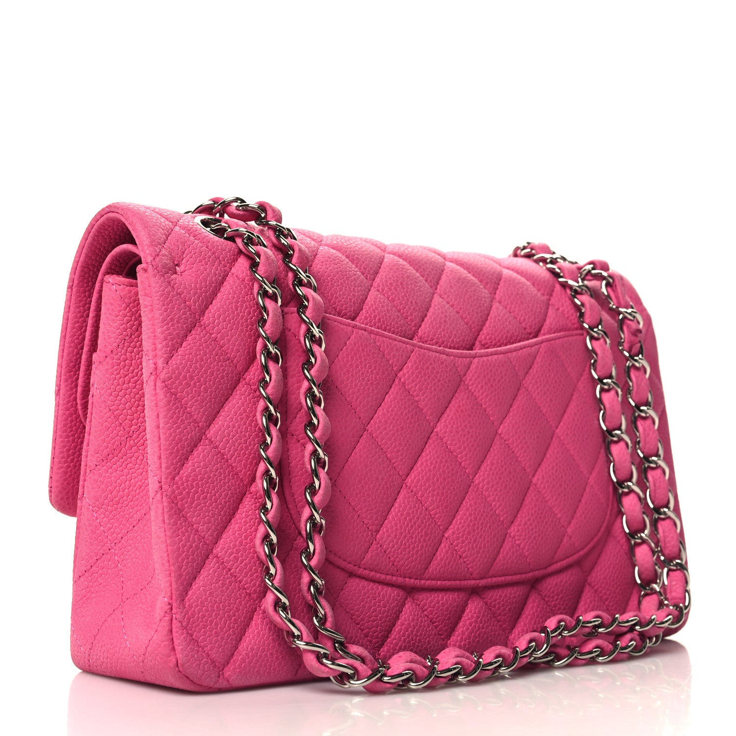 Chanel Iridescent Caviar Quilted Medium Double Flap Pink 3 of 11