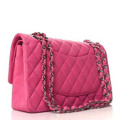 Chanel Iridescent Caviar Quilted Medium Double Flap Pink 3 of 11
