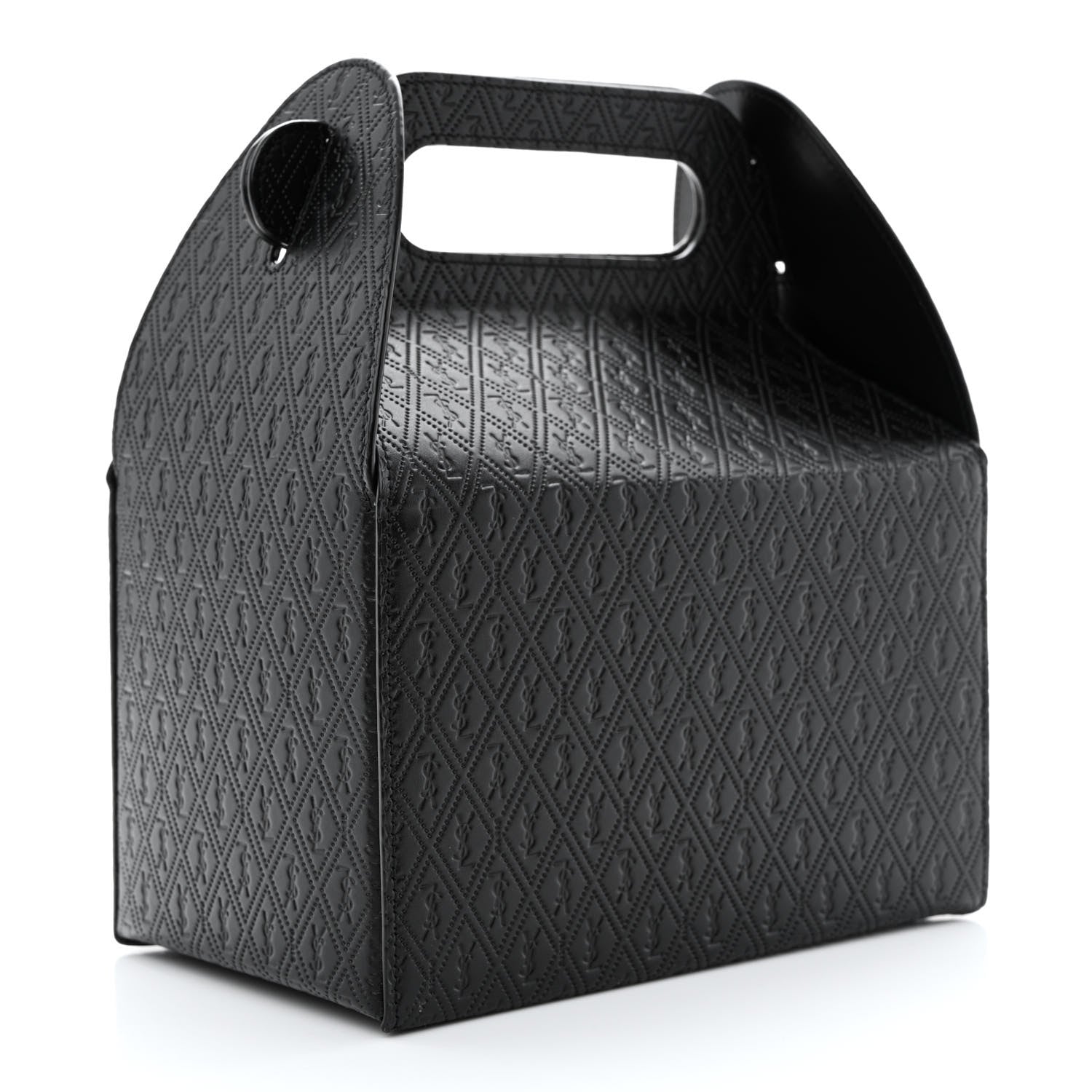 Saint Laurent Calfskin Monogram Take Away Box Black 3 of 11
