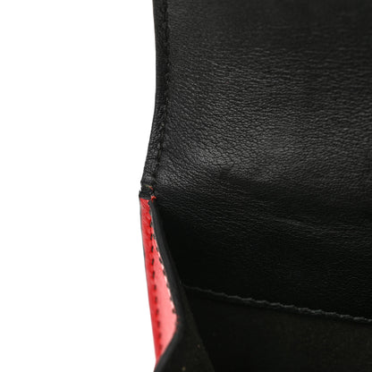 Dolce & Gabbana Calfskin Woven Beaded Top Handle Box Bag Red Black 10 of 14