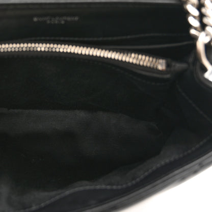 Saint Laurent Calfskin Y Quilted Monogram Small Loulou Chain Satchel Black 6 of 10