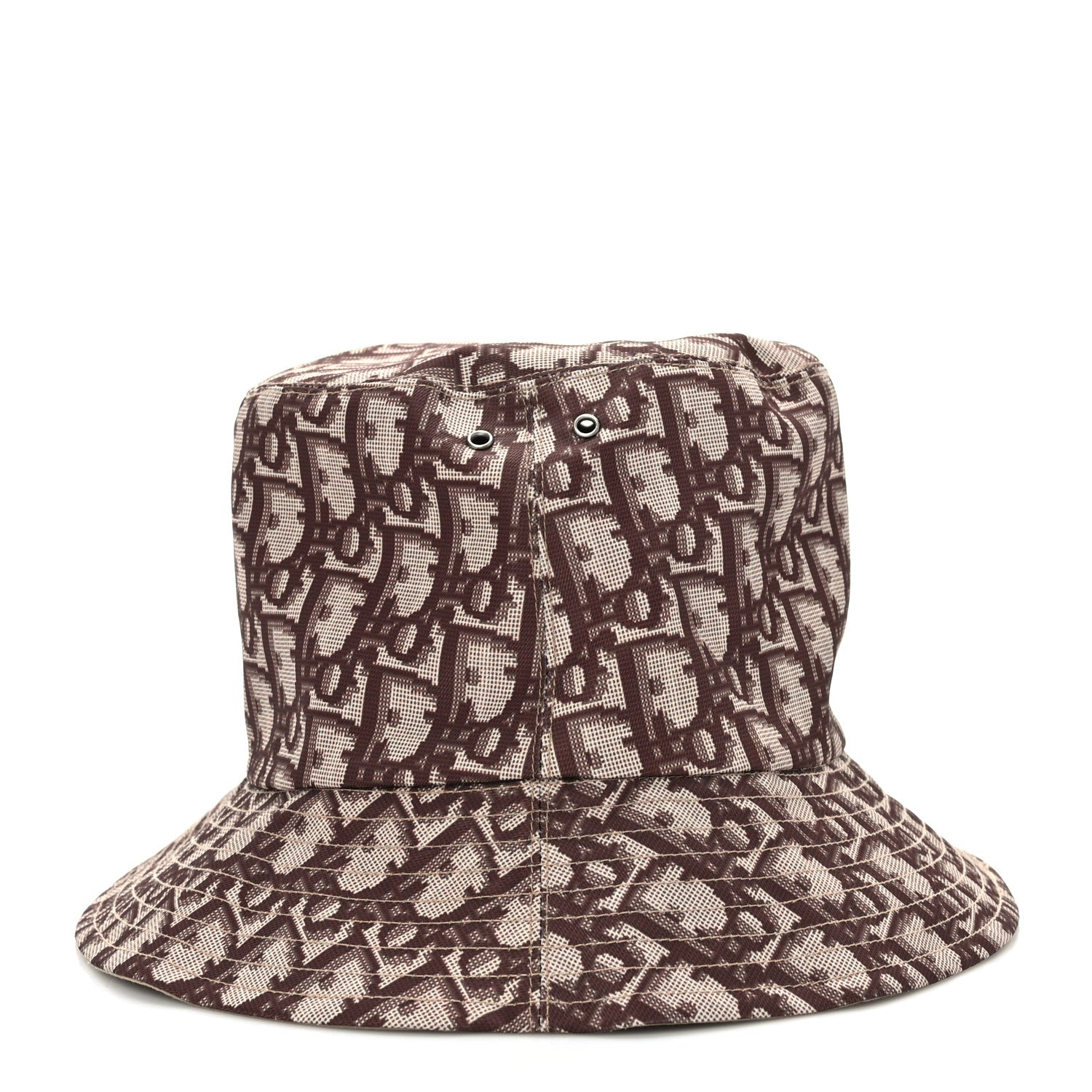 Christian Dior Oblique Reversible Teddy-D Brim Bucket Hat 57 Beige 2 of 11