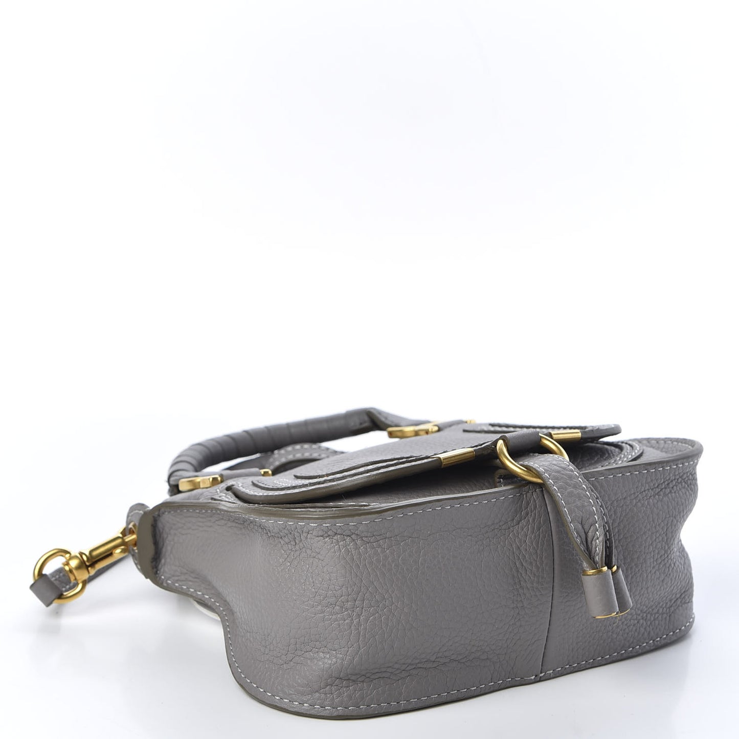 Calfskin Mini Marcie Satchel Cashmere Grey
