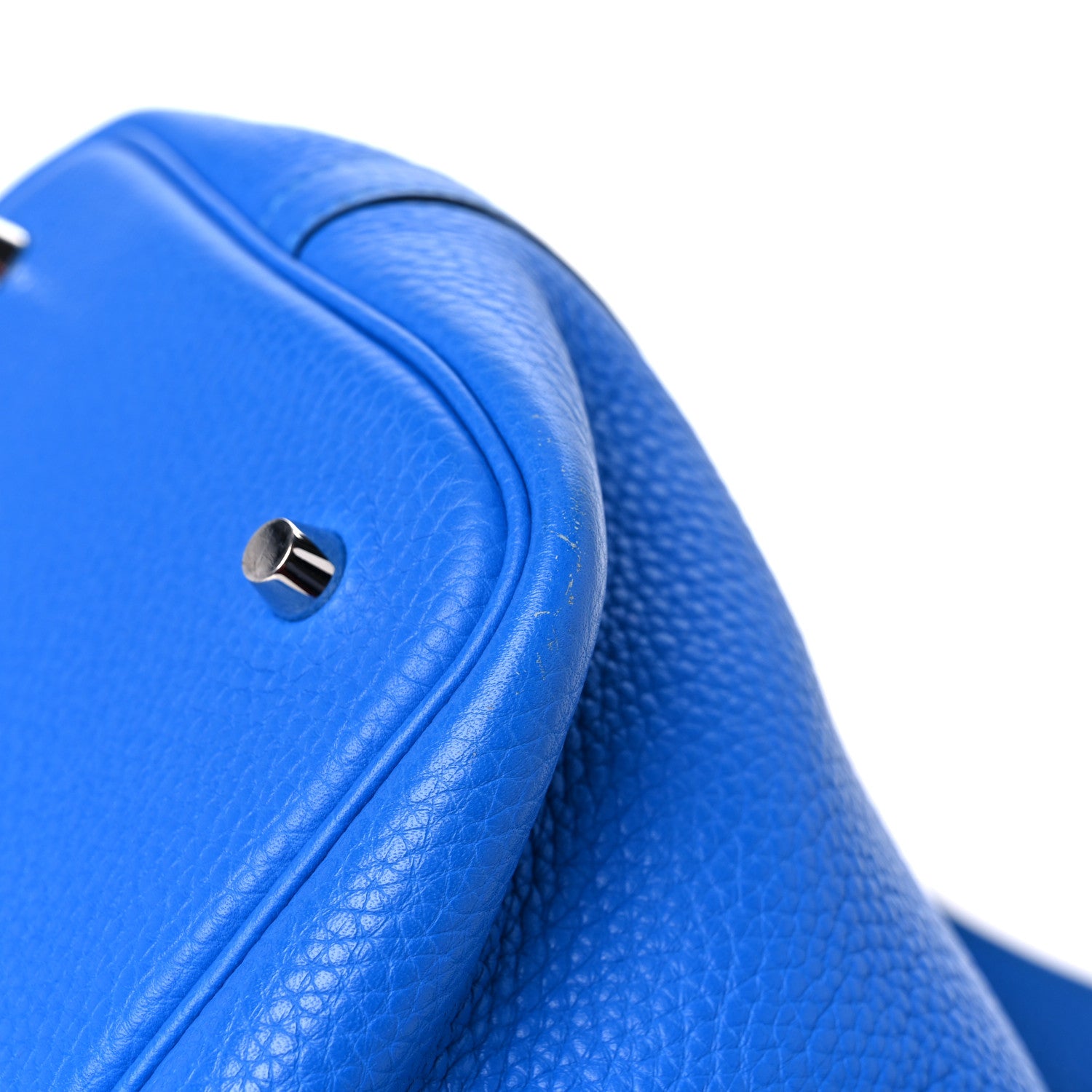 Hermes Taurillon Clemence Picotin Lock 22 MM Bleu Hydra 10 of 11