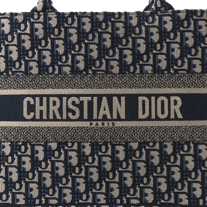 Christian Dior Oblique Medium Book Tote Blue Multicolor 8 of 10