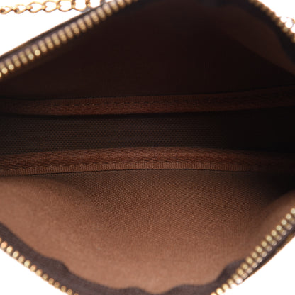 Louis Vuitton Monogram 2016 Christmas Animation Mini Pochette Accessories Rose Ballerine 4 of 9
