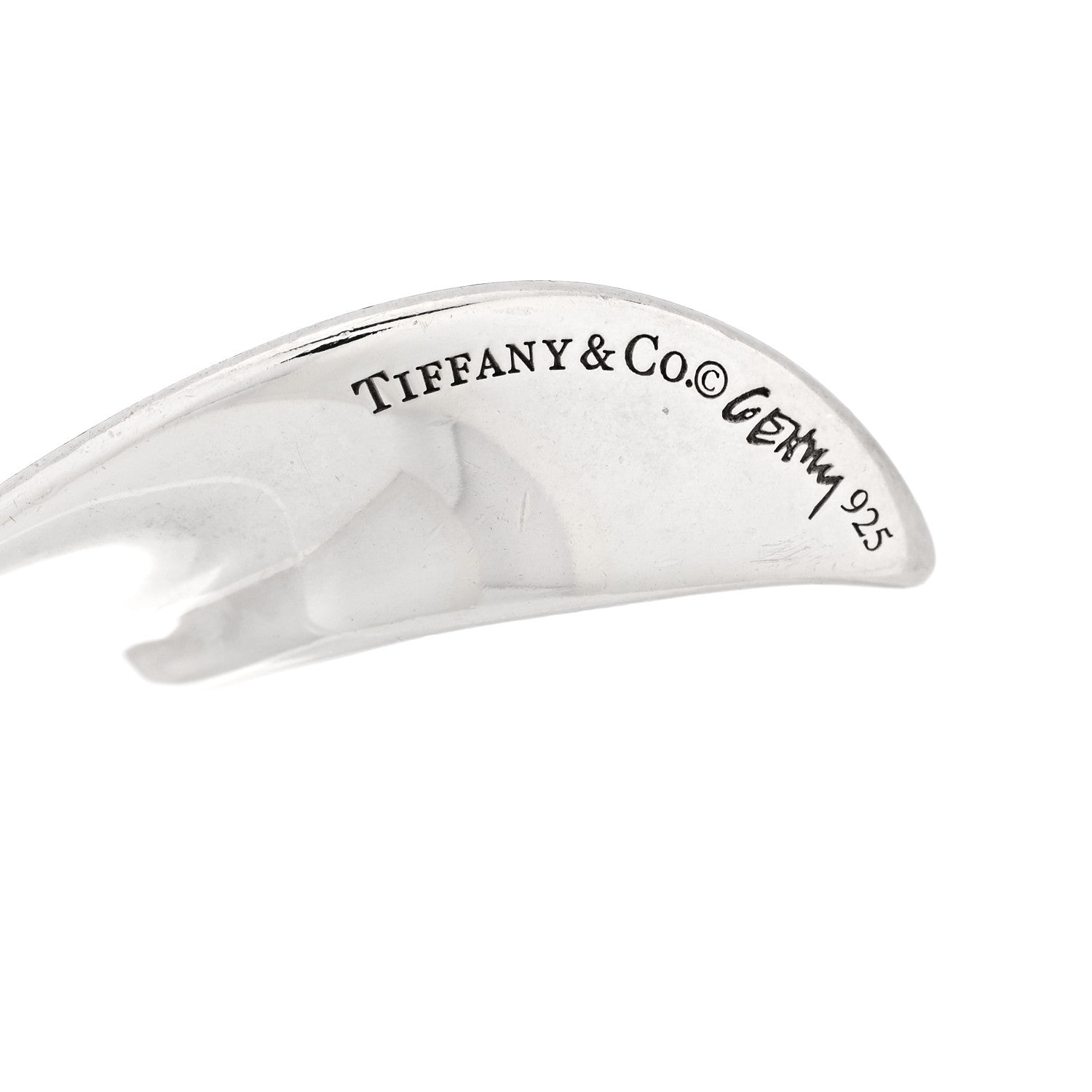 Tiffany Sterling Silver Frank Gehry Orchid Drop Earrings 4 of 4