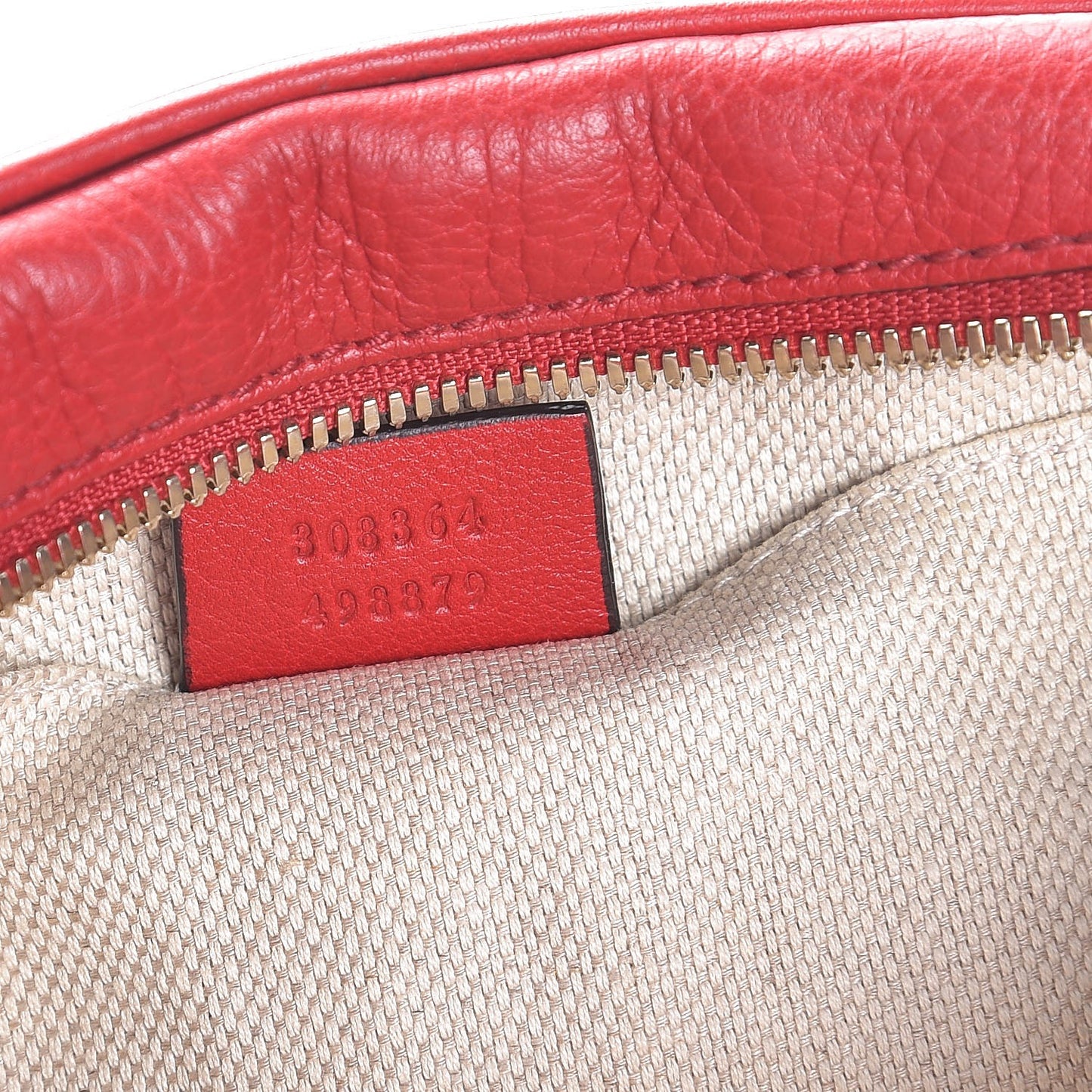 Pebbled Calfskin Small Soho Disco Bag Tabasco Red