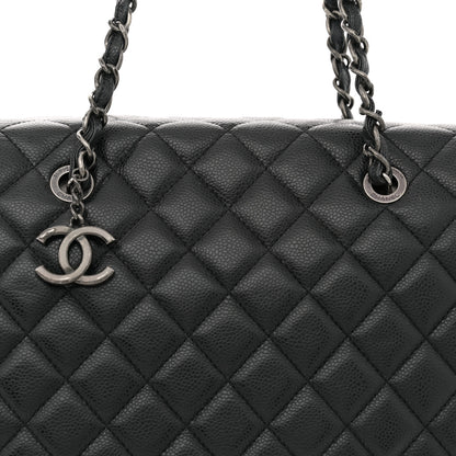 Chanel Caviar Quilted City Shopping Tote Black 7 of 13