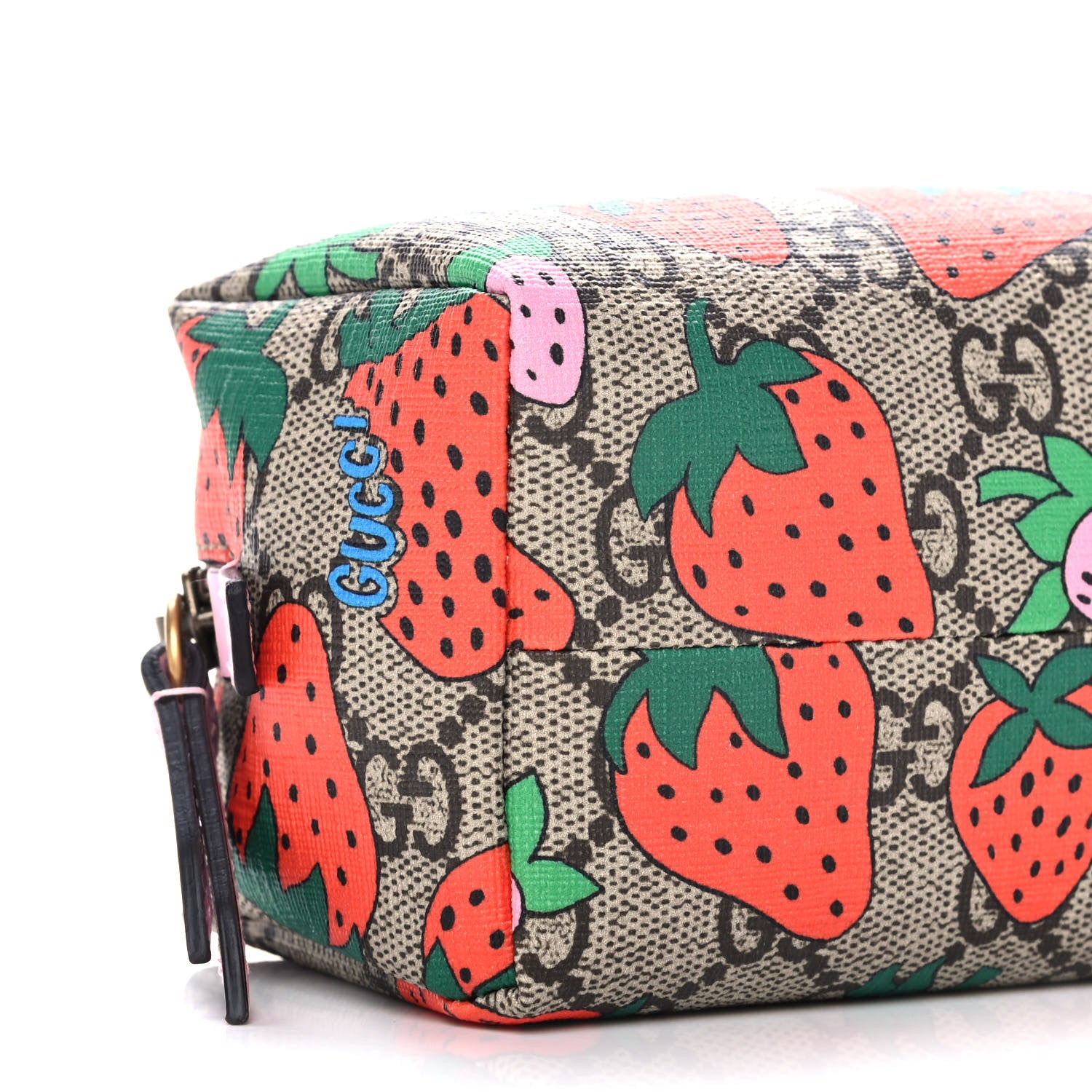 Gucci GG Supreme Monogram Strawberry Cosmetic Case 9 of 10