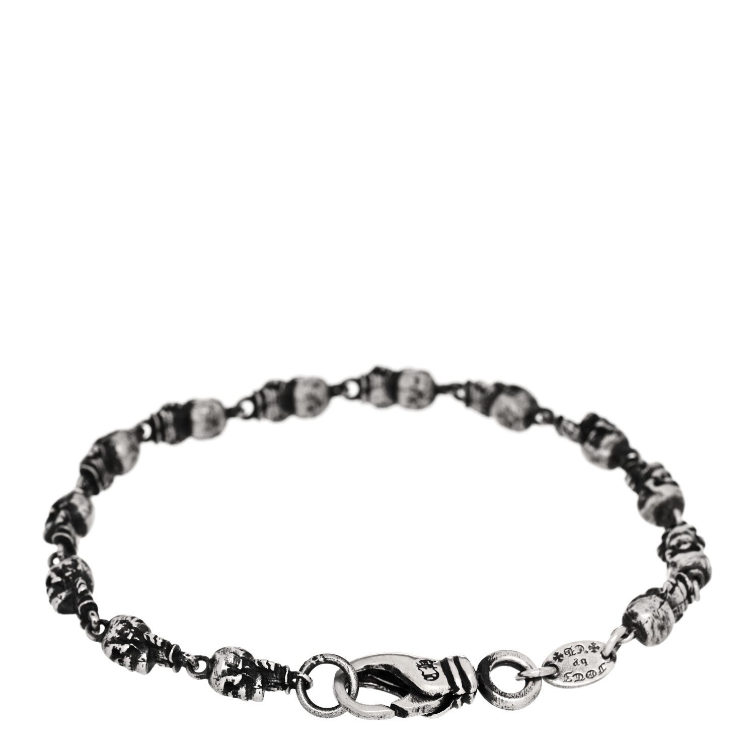 Chrome Hearts Sterling Silver Foti Skull Bracelet 2 of 3