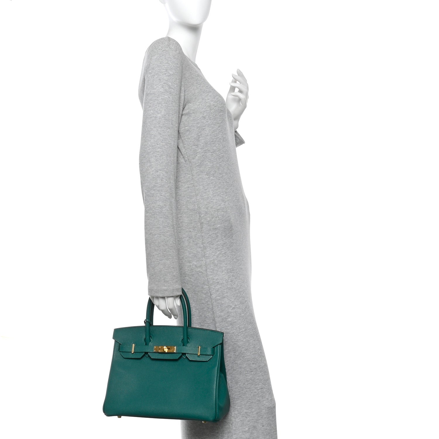 Hermes Epsom Birkin 30 Malachite 2 of 19