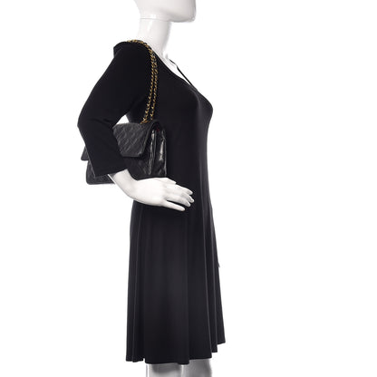Chanel Lambskin Quilted Medium Double Flap Black 2 of 15