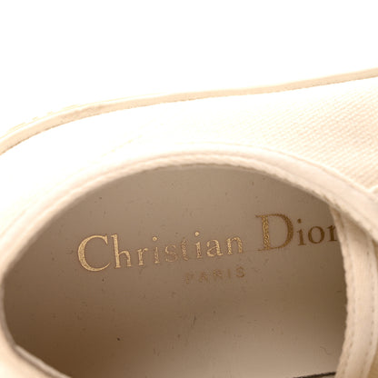 Christian Dior Canvas Dot Walk'N'Dior Low Top Sneakers 37.5 Milk 8 of 8